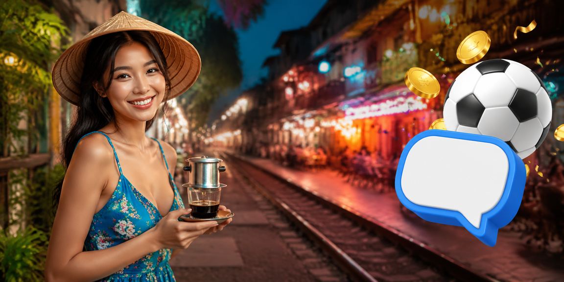 Người dùng Hà Nội thư giãn với cà phê và theo dõi cá cược bóng đá trong không khí bình thản