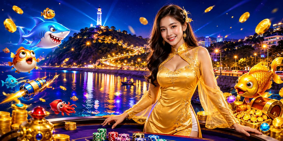 Người dùng mặc áo dài tại Vũng Tàu chơi game Bắn Cá trên nền tảng 841